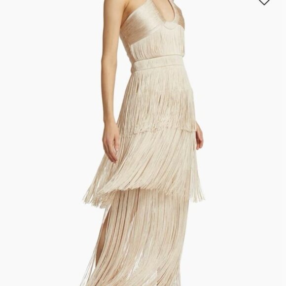 Simkhai Baldwin Draped Fringe Maxi Dress - Picture 4 of 13